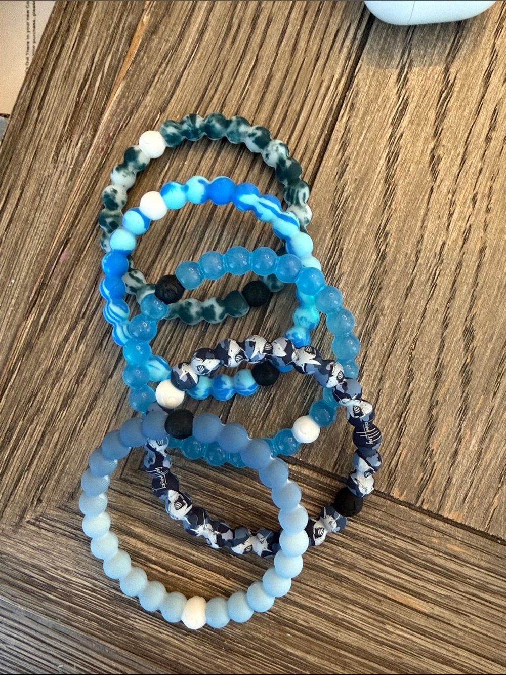 Lokai Blue & Aqua Bracelets (5)